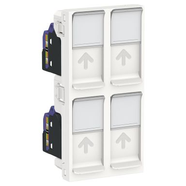 Schneider Electric NU348518 Datauttag för 4 boxar, 6A (IEC)
