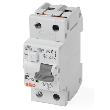 Garo RCBO GS C6A 2P Personskyddsautomat 2-polig, C-karakteristik
