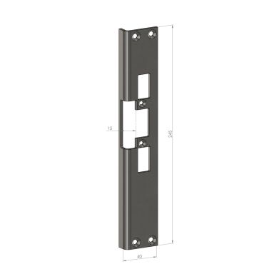 SAFETRON SA-30V Asennustolppa 15 mm, kulma