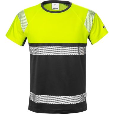 Fristads 7518 THV T-skjorte varsel, gul/svart