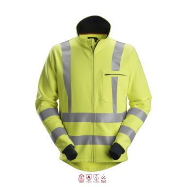 Snickers Workwear 2864 ProtecWork Sweatshirtjakke varsel, gul