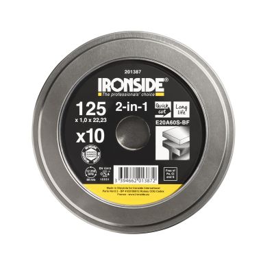 Ironside 201387 Kapskiva 125 mm, 10-pack