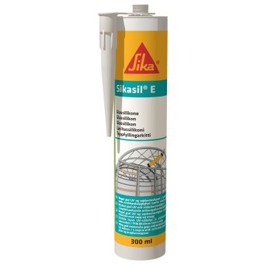 Sika Sil-E Fugemasse 300 ml, glassilikone
