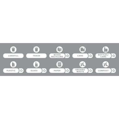 Rubbermaid 2057734 Etikette