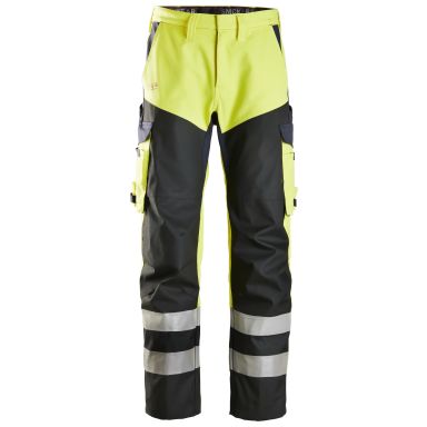 Snickers Workwear 6365 ProtecWork Työhousut huomioväri, keltainen/laivastonsininen