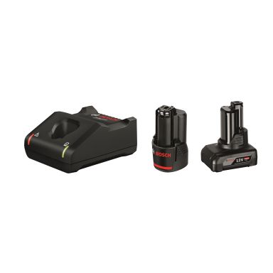 Bosch 1 600 A01 NC9 Latauspaketti 2,0 Ah + 4,0 Ah, laturilla
