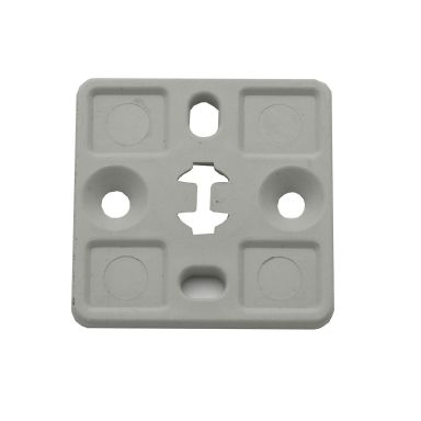 Castor 1323405 Festeplate grå, 100-pakning