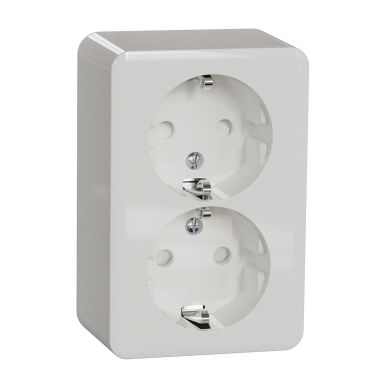 Schneider Electric Exxact WDE015596 Stikkontakt 2-veis, jordet, dybde: 42 mm