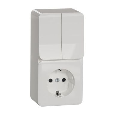 Schneider Electric Exxact Kombi-strømstiller strømstiller + 1-veisuttak