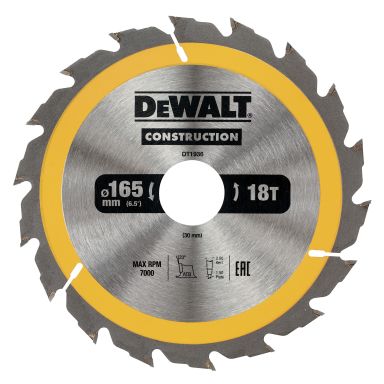 Dewalt DT1936-QZ Savklinge 165 x 30 mm, 18T