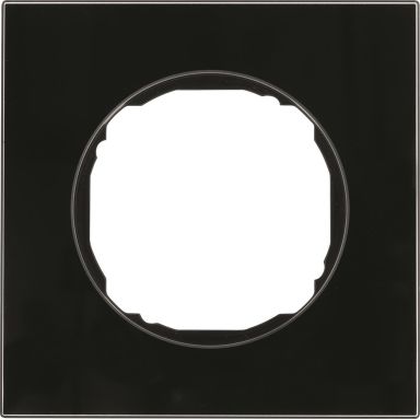 Hager 10112616 Täckram R.8, glas, svart