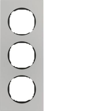 Hager 10132674 Täckram för dosa Berker R.8, aluminium
