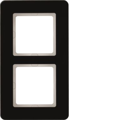 Hager 10126076 Dekkramme 2 rom, Q.7, glass