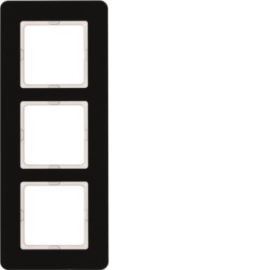 Hager 10136076 Täckram 3-fack, Q.7, glas