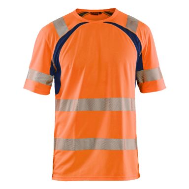 Blåkläder 339710135389XXL T-shirt varsel, orange/marinblå