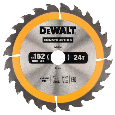 Dewalt DT1930-QZ Sirkelsagklinge 152 x 20 mm, 24T