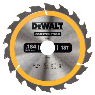 Dewalt DT1941-QZ Sågklinga 184 x 30 mm, 18T