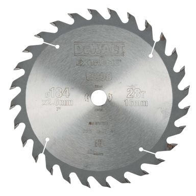 Dewalt DT4031-QZ Pyörösahanterä 184 x 16 mm, 28T