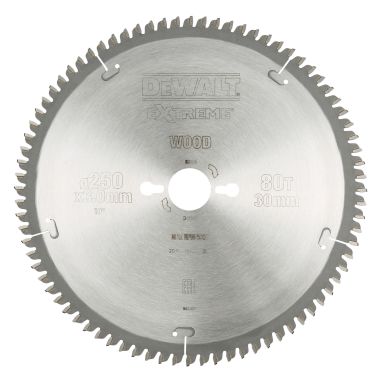 Dewalt DT4287-QZ Sågklinga 250 x 30 mm, 80T