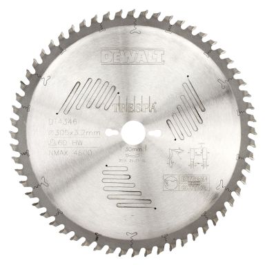 Dewalt DT4346-QZ Pyörösahanterä 305 mm, 60T