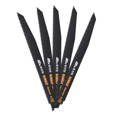 Dewalt DT2314L-QZ Tigersågblad 6 TPI, 5-pack