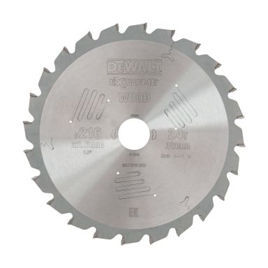 Dewalt DT4310-QZ Pyörösahanterä 216 x 30 mm, 24T
