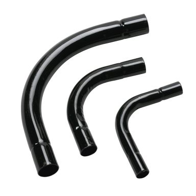 Pipelife 70002814 Putken mutkakappale musta, 90°