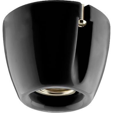 Ifö Electric Basic Porslinsarmatur svart, rak sockel