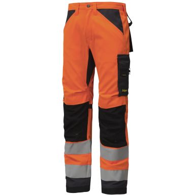 Snickers Workwear 6331 AllroundWork Työhousut heijastimet, oranssi