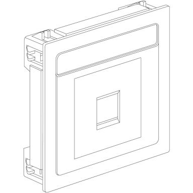 Schneider Electric 5970120 Grunnsett 2 moduler, lokk