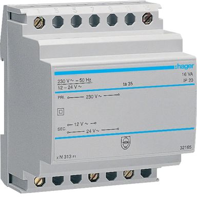 Hager ST314 Skyddstransformator 230 V, 40 W