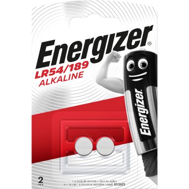 Energizer Alkaline Knapcellebatteri LR54/189, 1,5 V, pakke med 2