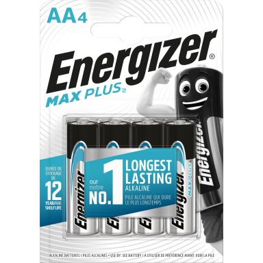 Energizer Max Plus Batteri alkaliskt, AA, 1,5 V, 4-pack
