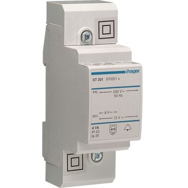 Hager ST301 Ringledstransformator 8/12V, 4W
