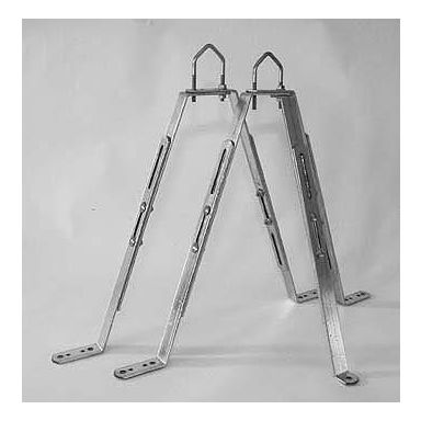 Televes VF-5075P Veggfeste 50-75 cm, for Ø30-50 mm rør