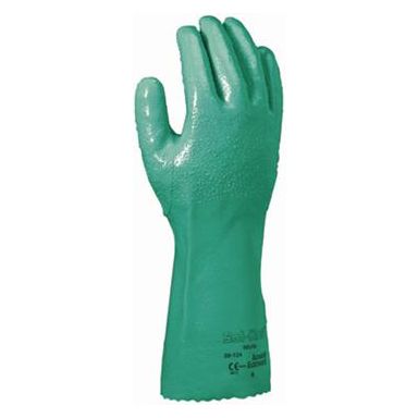 Ansell Solknit 39-124 Hanske Kjemisk beskyttelse, nitril, grønn
