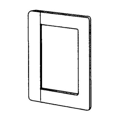Schneider Electric 5590770 Seinäkehys 142 x 8 mm, valkoinen