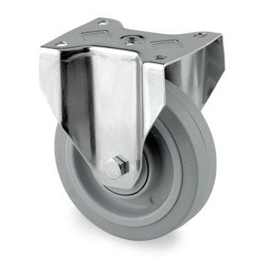 Tente 3478UFP200P63 Industrihjul Fast, elastisk, plade 137x105