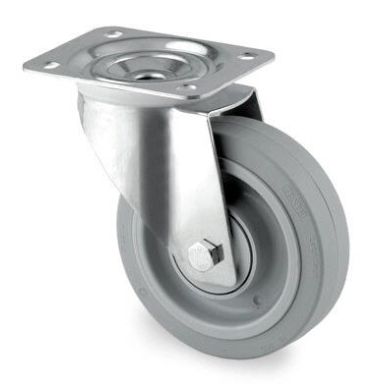 Tente 3470UFP125P62 Länkhjul elastic, platta 105x85