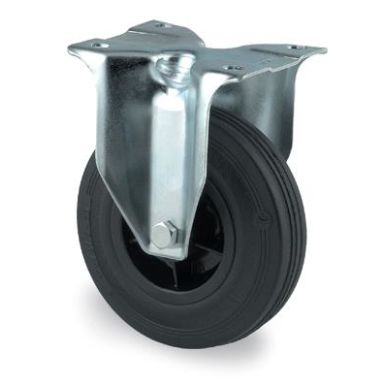 Tente 3478PVR125P62 Teollisuuspyörä kiinteä pyörä, kumia, levy 105x85 mm