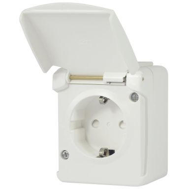 Norwesco 460002 Seinäpistorasia IP44, paloluokiteltu, maadoitettu