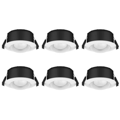Westal WLD-R84 Downlight tilt, 8 W, vit, 6-pack