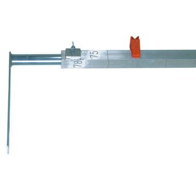 Bjärnums Redskap 960034 Murarkäpp 2 m, fyrkantig aluminiumprofil