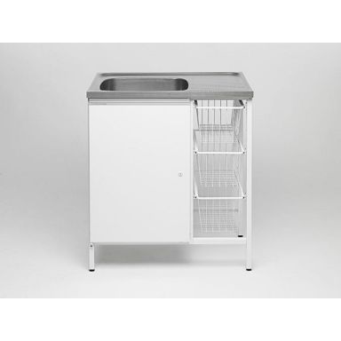 Contura 8032428 Tvättbänk med hål för blandare, vänster