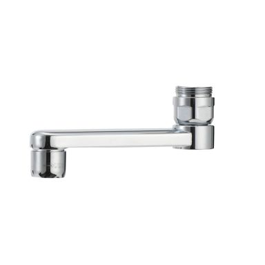 Mora 450331.AE Utloppspip fast, krom, utvändig gänga