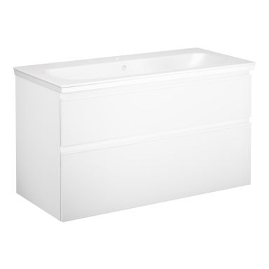 Gustavsberg Artic Pesukaappipakkaus otelista, valkoinen, 100 cm, 1 sekoittimen aukko