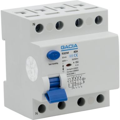 Gelia 4021164032 Jordfeilbryter 4-polet, 40 A, 30 mA, type A