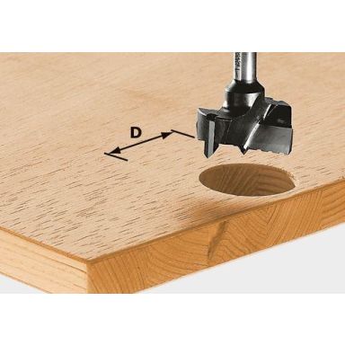 Festool HW S8 D15 Beslagsborr 8mm spindel