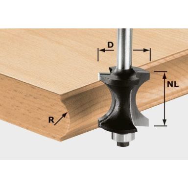 Festool HW S8 D30/28 Halvstavsfräs 8mm spindel