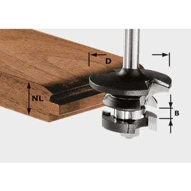 Festool HW S8 D43/21 A/KL Kontraprofilfräs 8mm skaft
